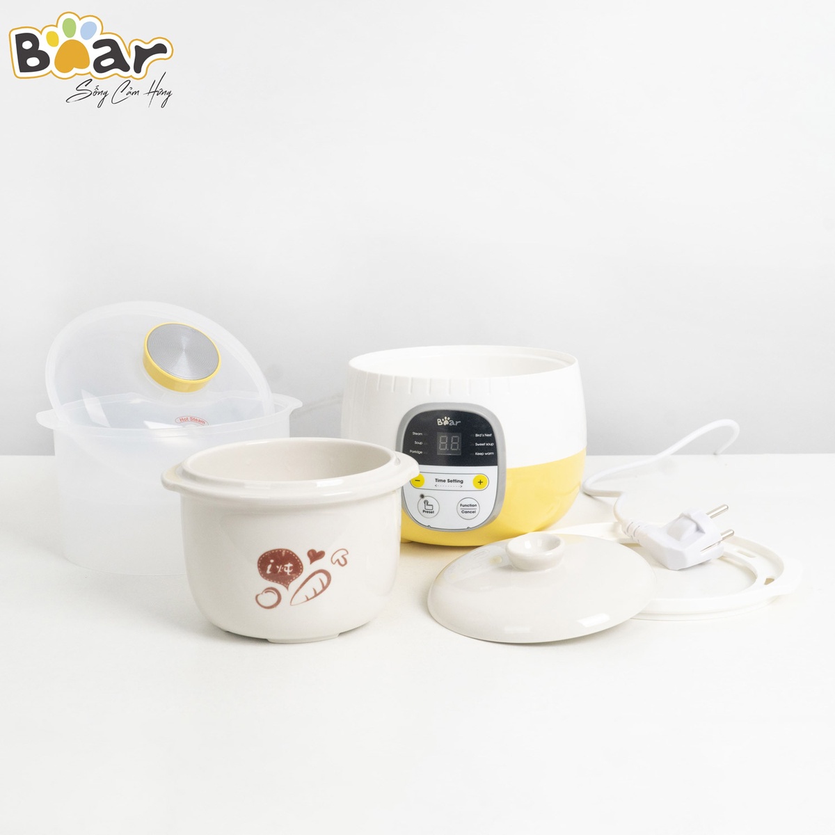 Nồi nấu chậm Bear 0.8L SUBE001 - hình 9