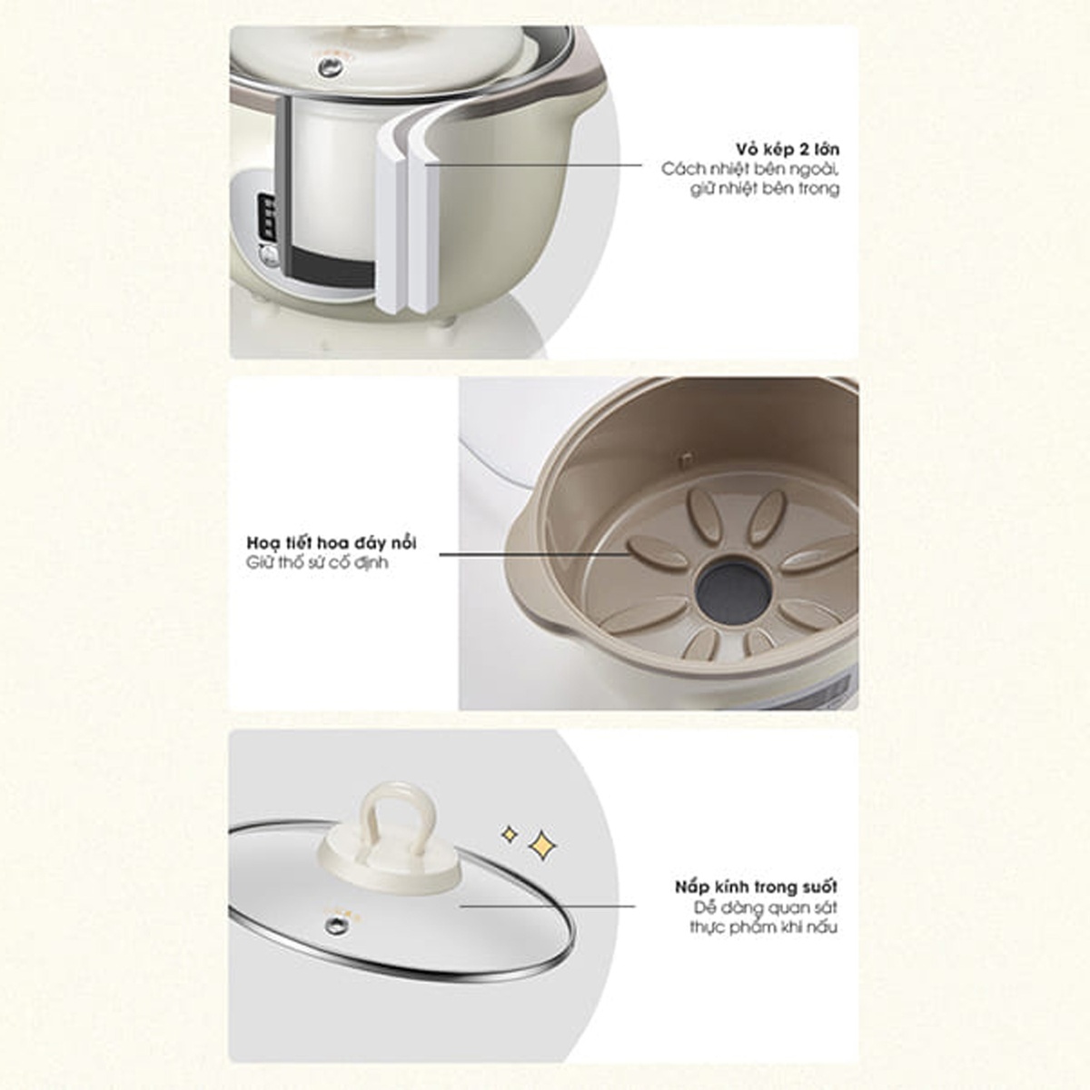 Nồi nấu chậm Bear 1.6L SUBE002 - hình 13