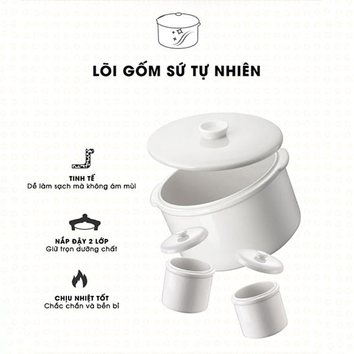 Nồi nấu chậm Bear 1.6L SUBE002 - hình 7