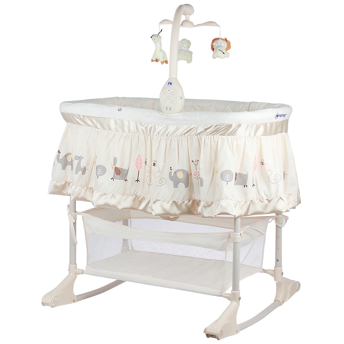 Nôi rung nhạc Gliding Bassinet Mamago - mặt sau