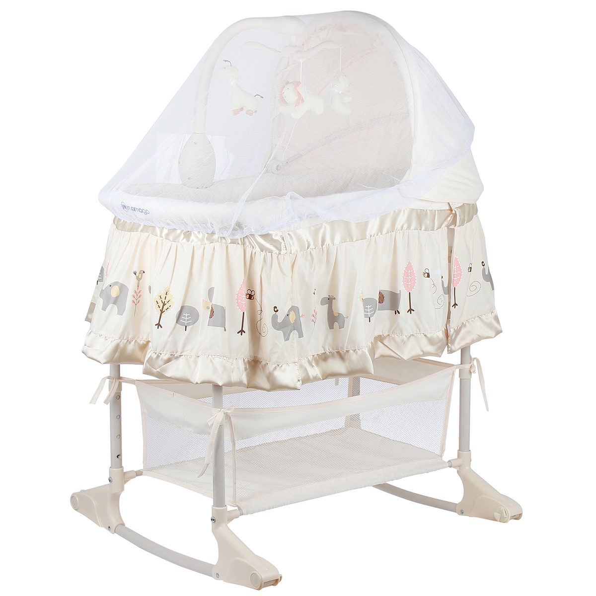 Nôi rung nhạc Gliding Bassinet Mamago - góc nghiêng