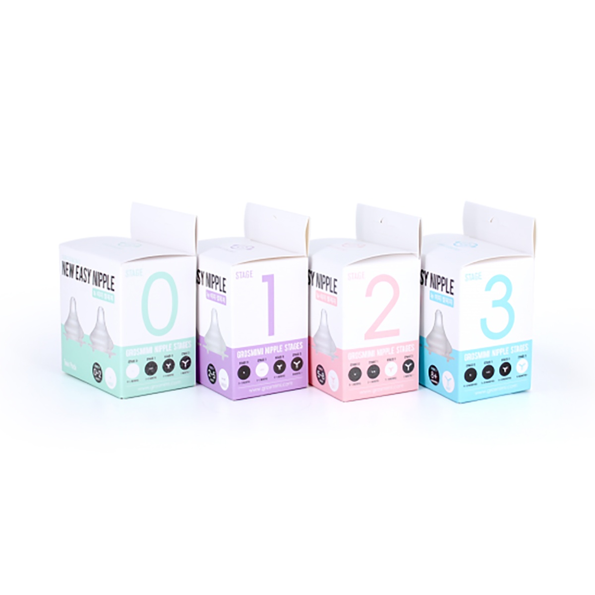 Núm ty Grosmimi Y cut size trên 8M+ - mặt sau