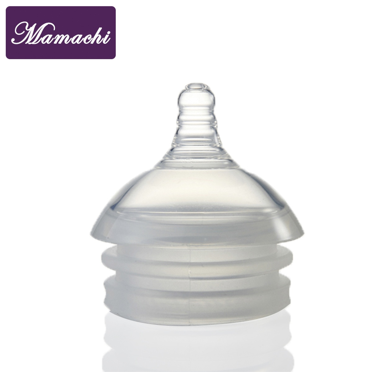 Núm ty Silicone Mamachi Y cut dành cho bé ăn cháo từ 6 tháng tuổi trở lên
