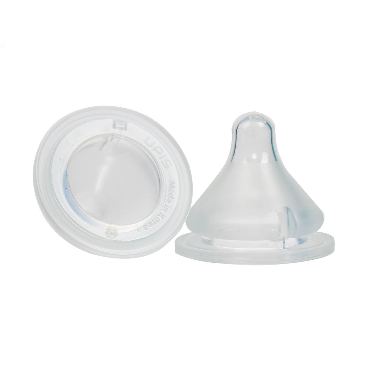 Núm ty trẻ em siêu mềm UPIS Premium size SS cho bé 0M+ - mặt sau
