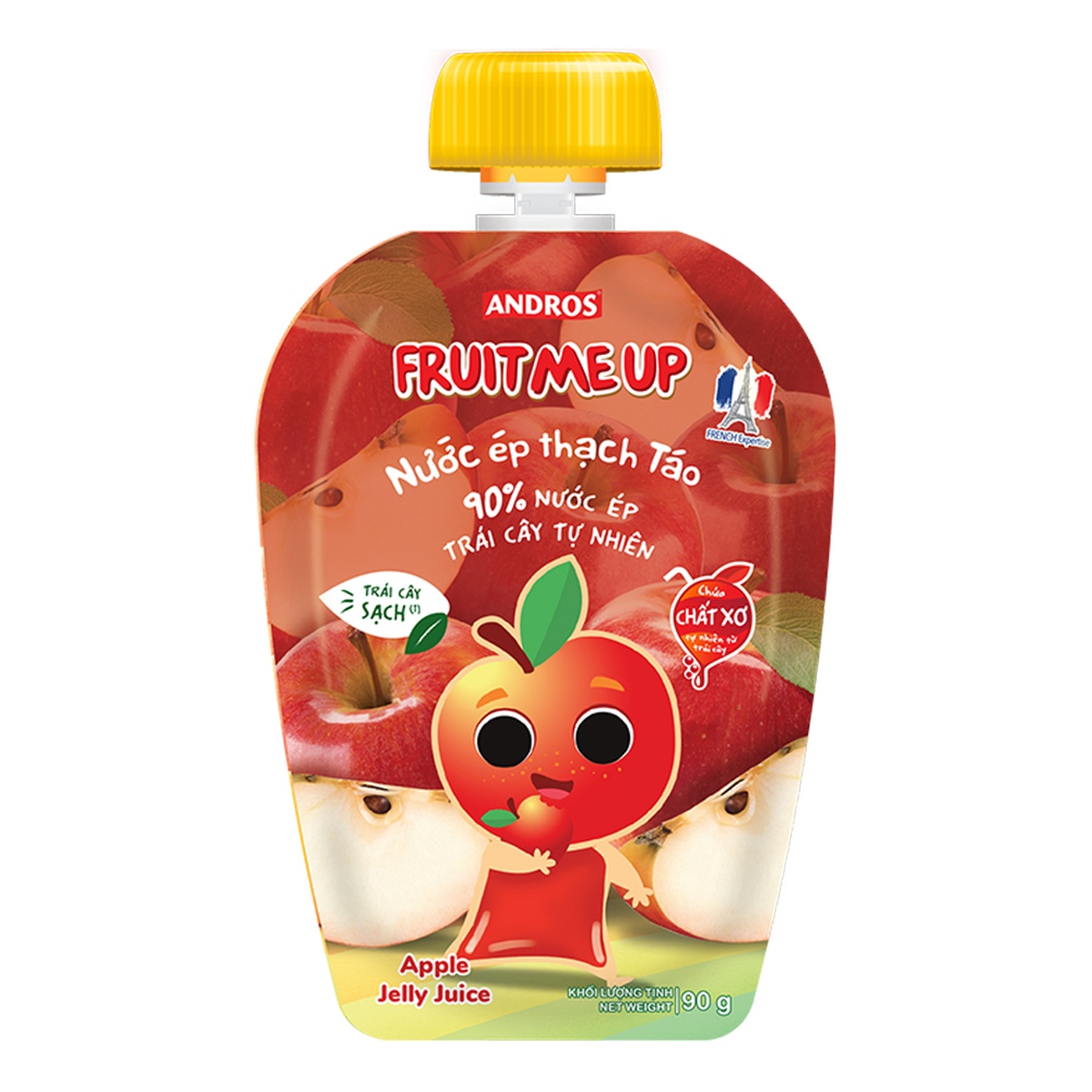 Nước ép thạch Andros Fruit Me Up vị táo 90g