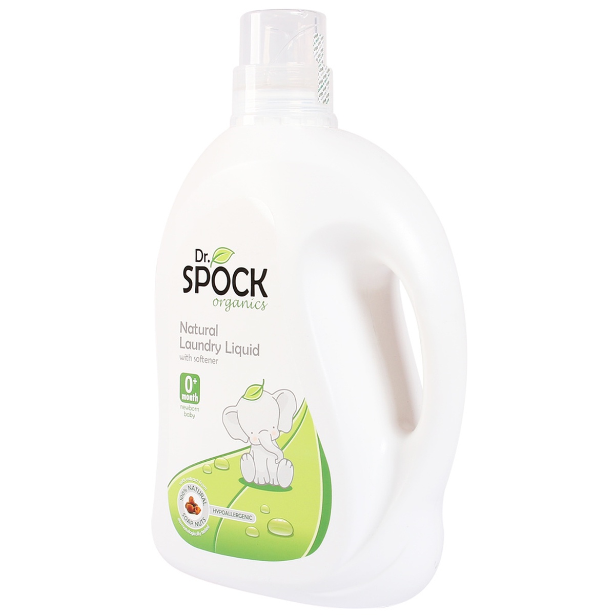 Nước giặt xả Dr Spock 0+ 2000ml - mặt trái