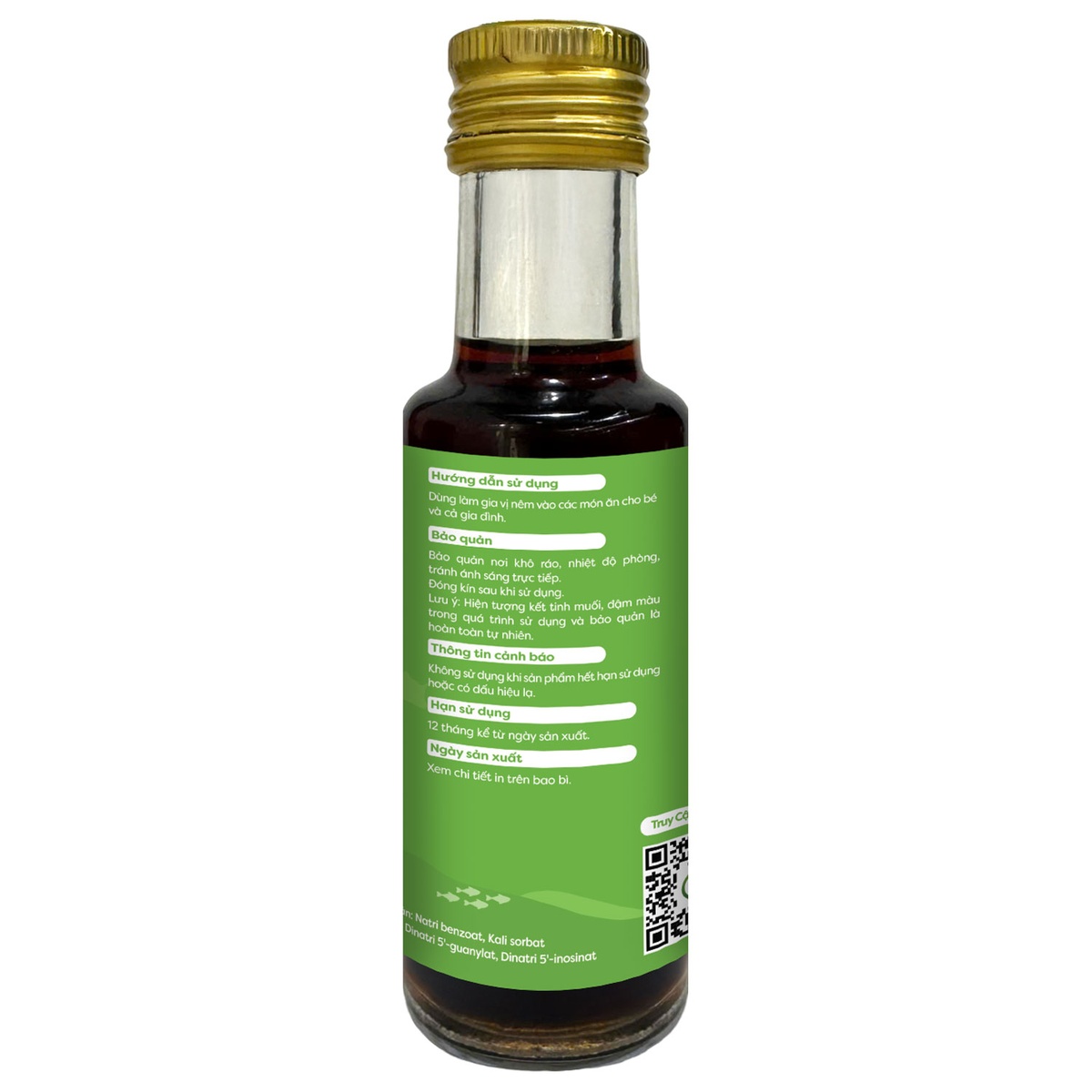 Nước mắm cá cơm Anpaso 120ml - mặt phải
