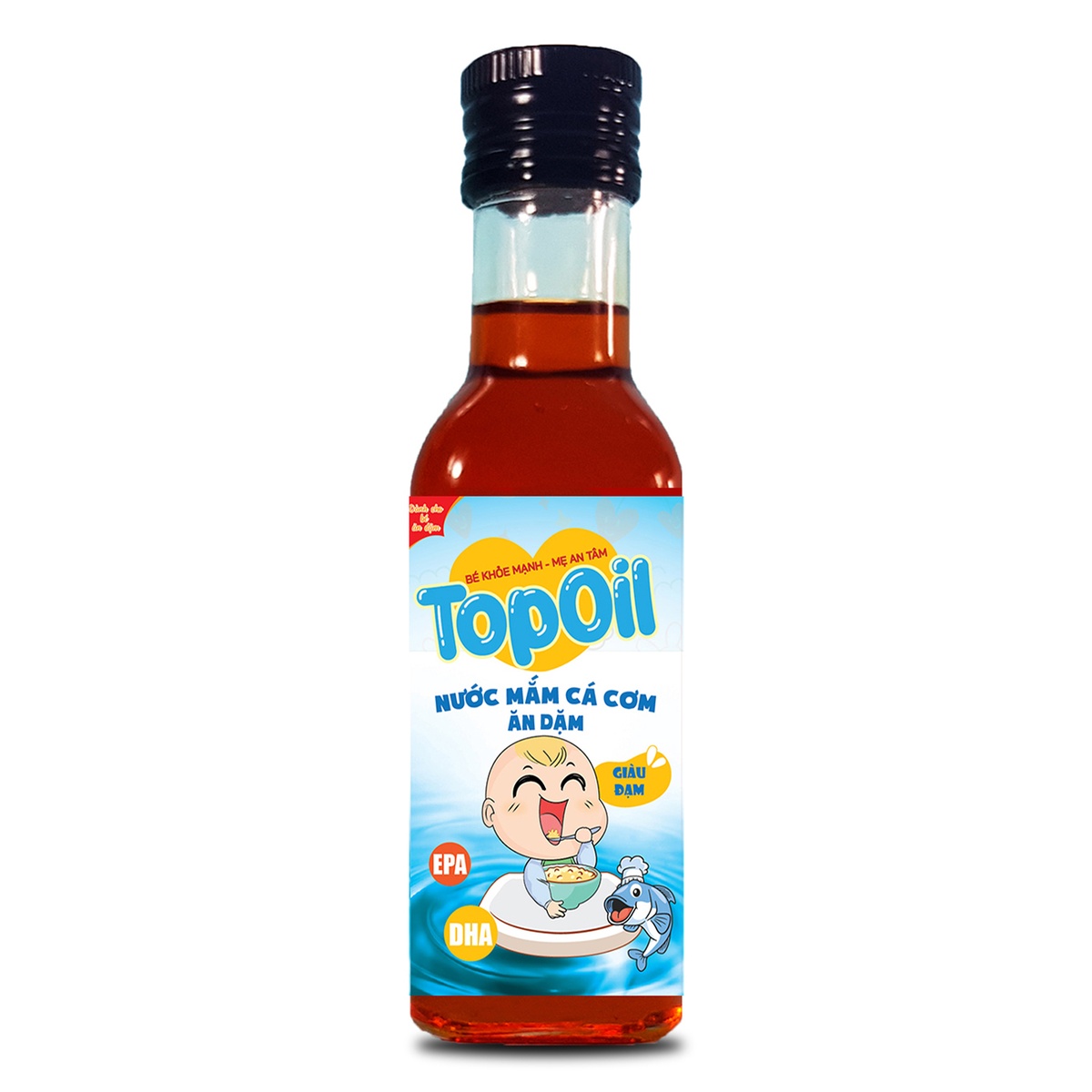 Nước mắm nguyên chất Toppoil 100ml - mặt trái