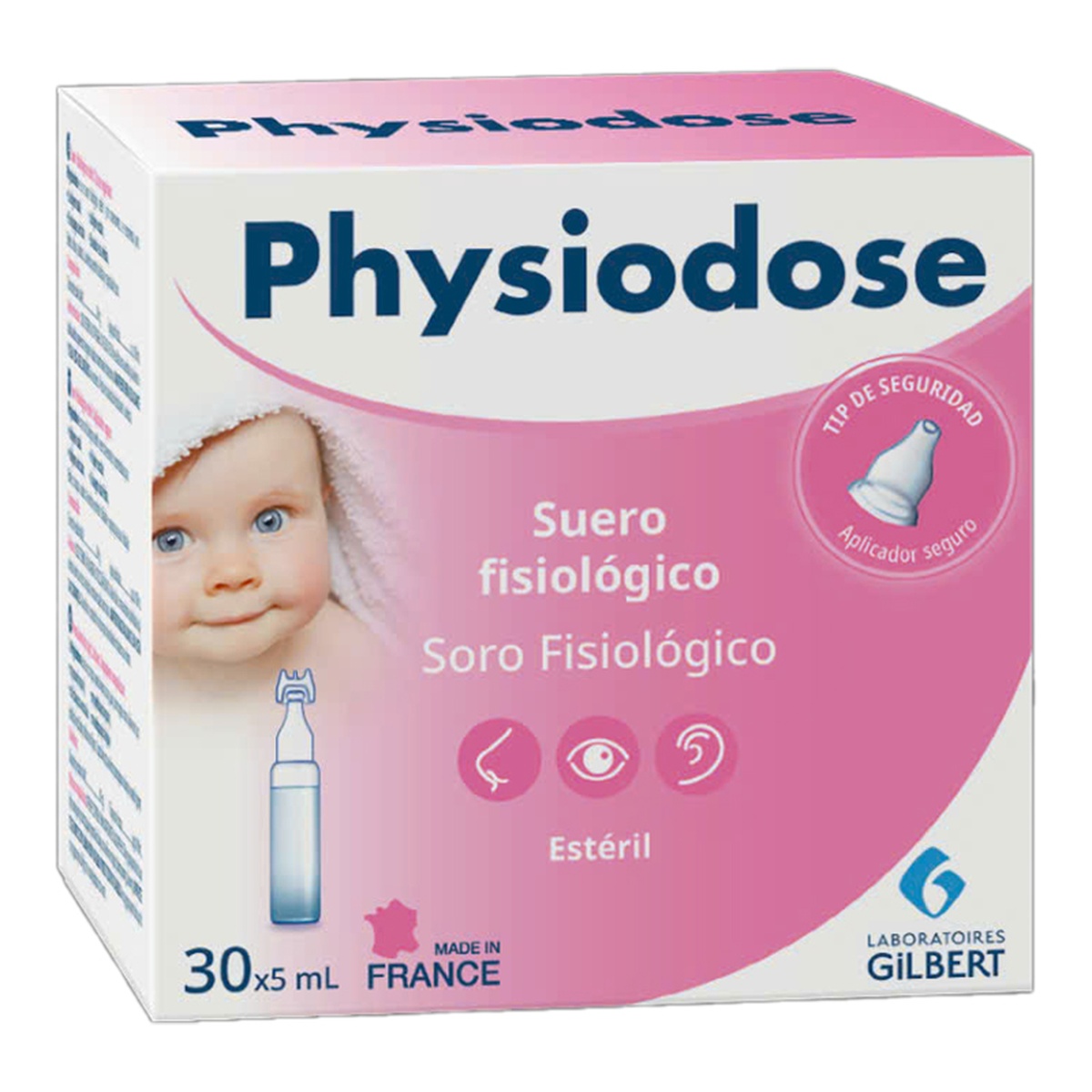 Nước muối sinh lý PHYSIODOSE 30 ống - mặt phải