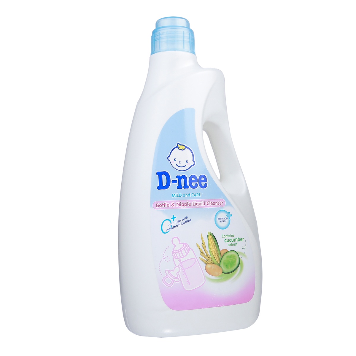 Nước rửa bình Dnee 1800ml - mặt trái