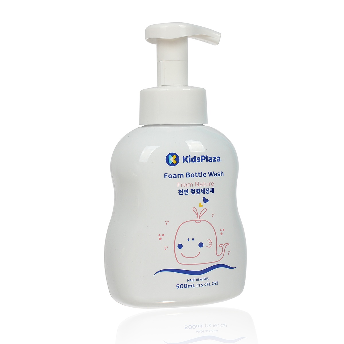 Nước rửa bình sữa KidsPlaza Nature hương chanh 500ml (tạo bọt) - mặt trái