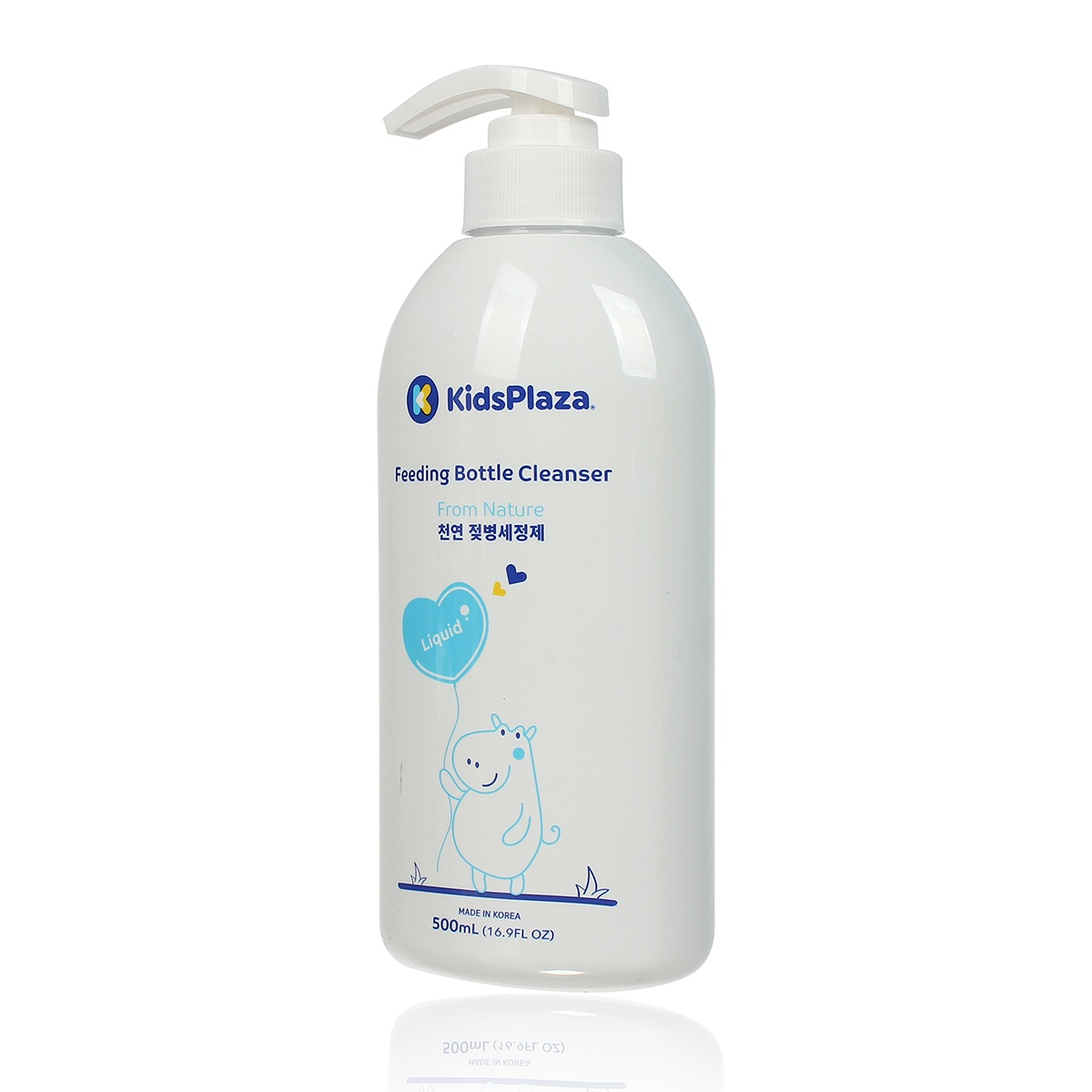 Nước rửa bình sữa KidsPlaza Nature hương táo 500ml - mặt trái