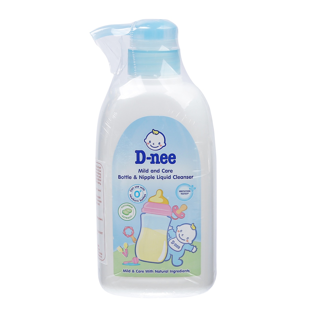 Nước rửa bình sữa và rau quả D-nee 500ml - mặt trái