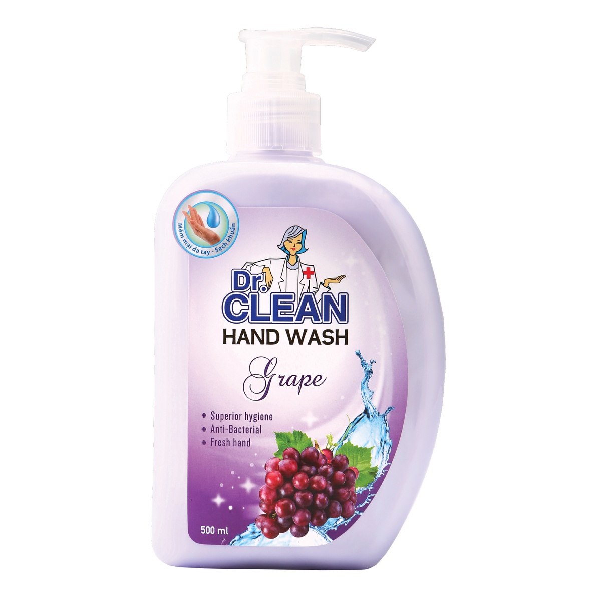 Nước rửa tay an toàn Dr. Clean 500ml - hình 6