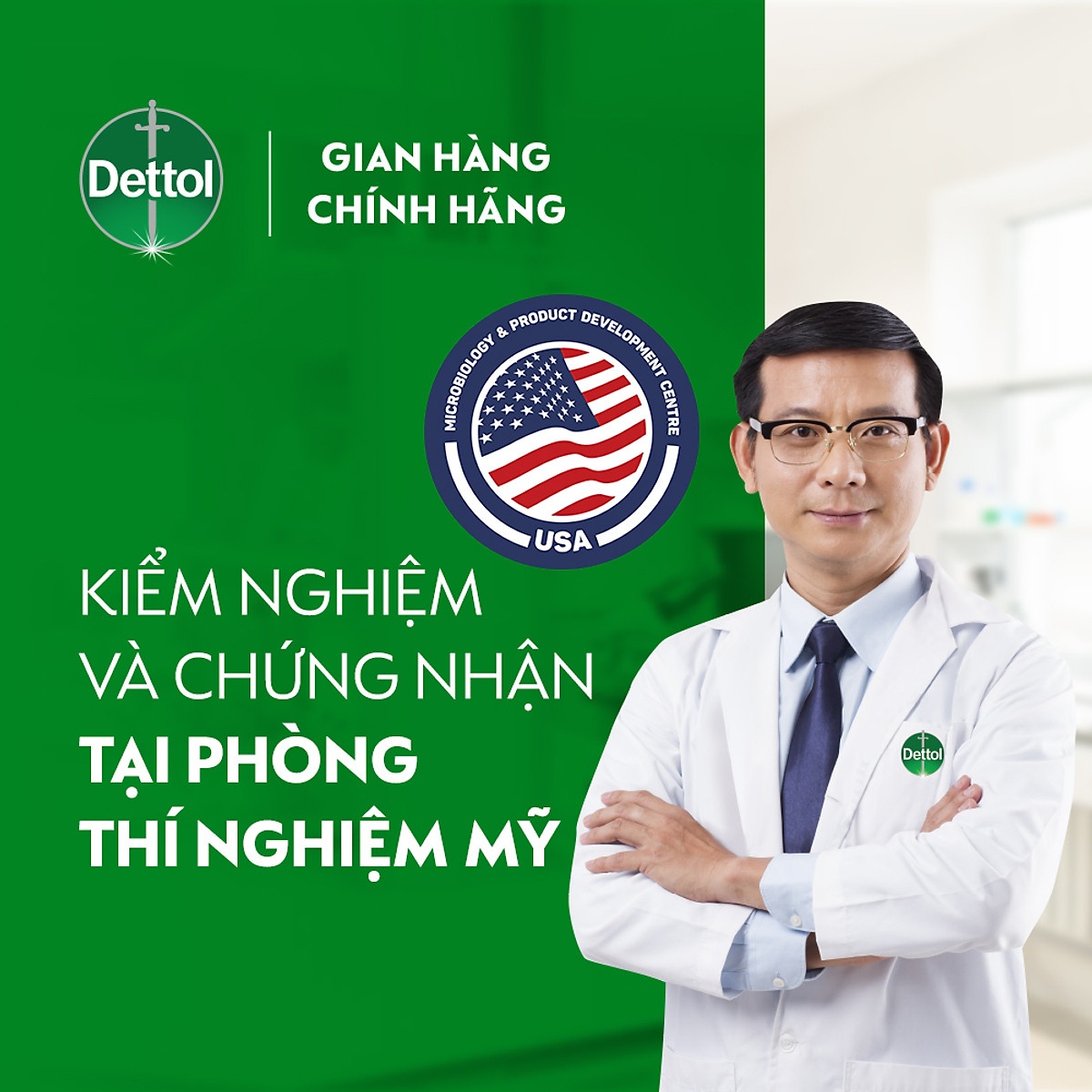Nước rửa tay dưỡng da Dettol 250g - mặt sau