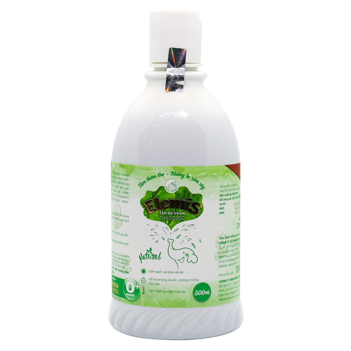 Tắm gội trẻ em thảo dược Elemis 500ml - mặt phải