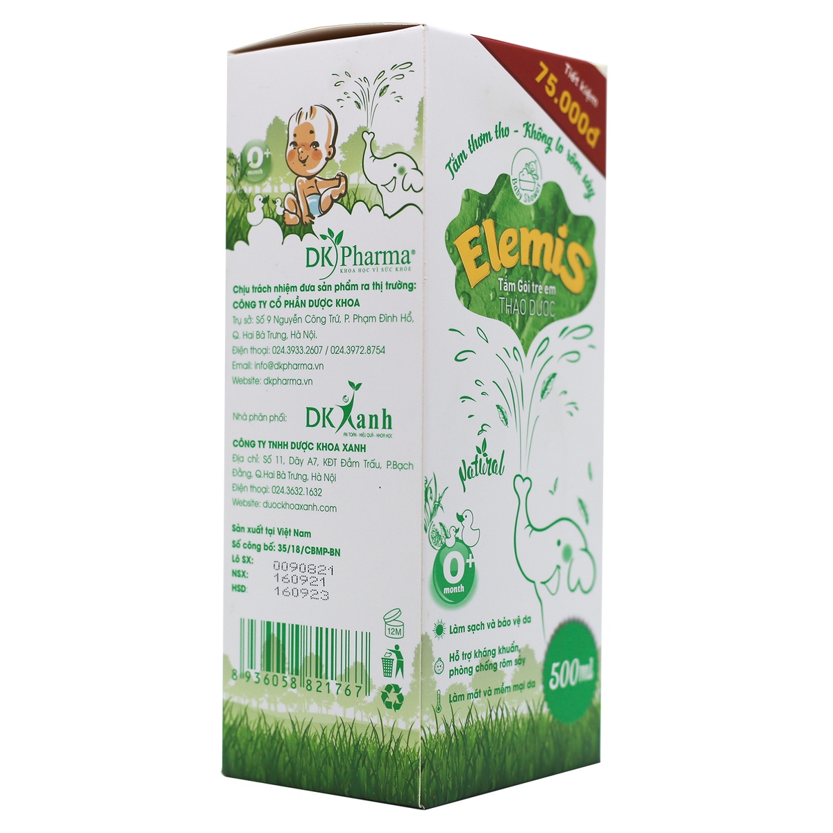 Tắm gội trẻ em thảo dược Elemis 500ml - hình 8