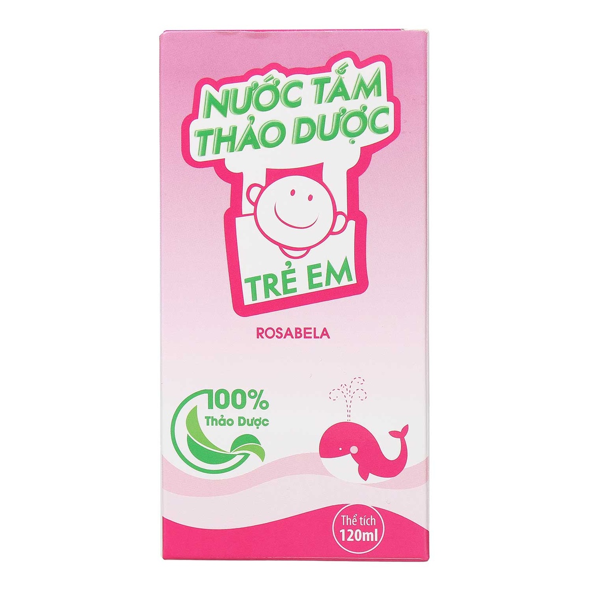 Nước tắm ngứa và trị rôm sảy Rosabela - mặt sau