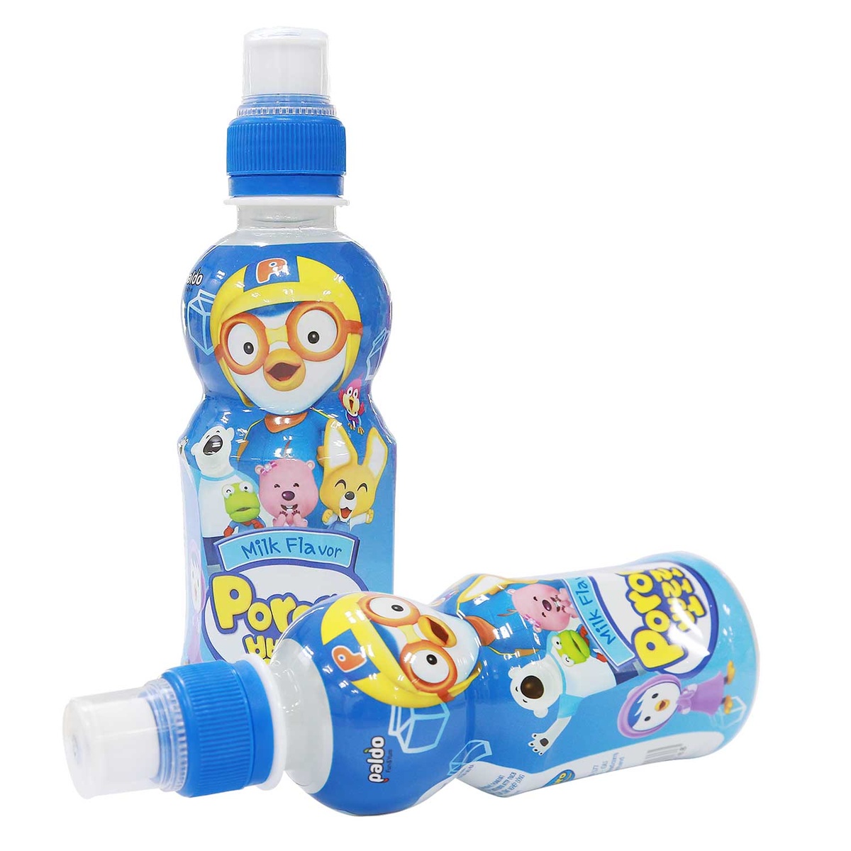 Nước uống Pororo hương vị sữa chai 235ml - góc nghiêng