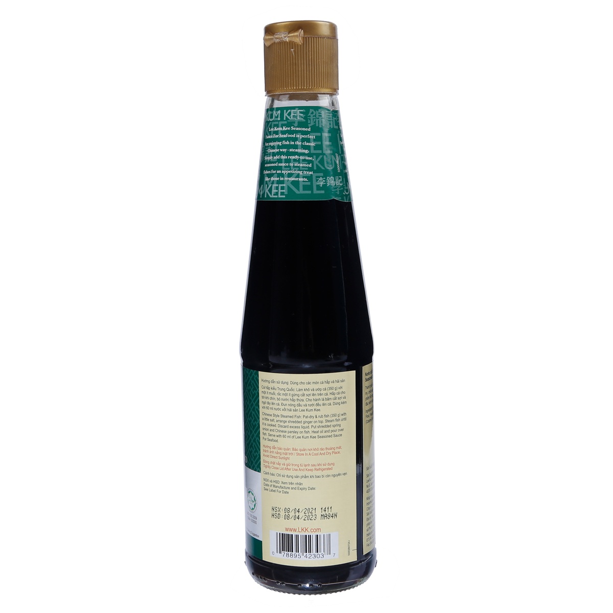 Nước xốt dành cho hải sản Leekumkee 410ml - mặt phải