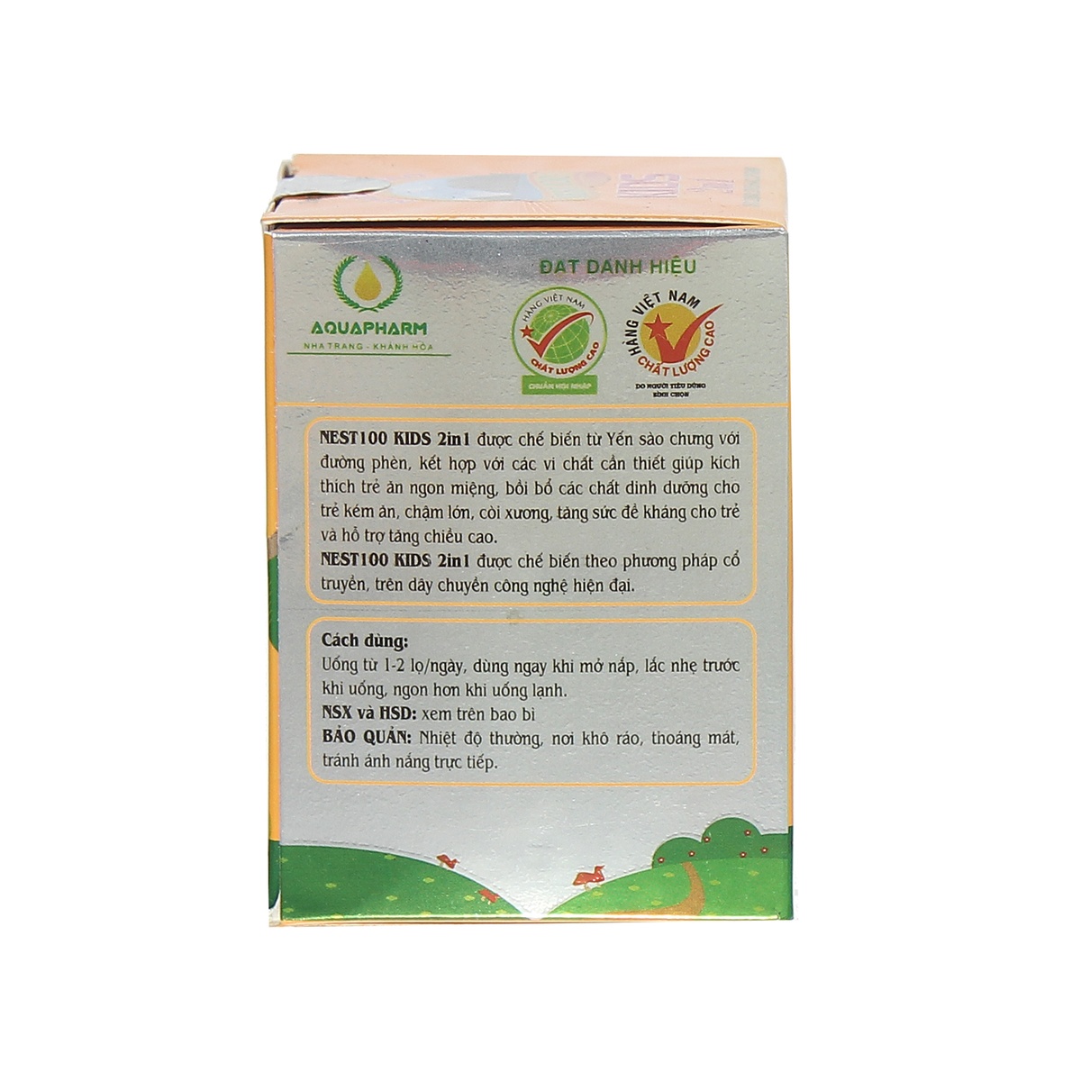 Nước yến sào Nest 100 Kids 2in1 70ml - góc nghiêng