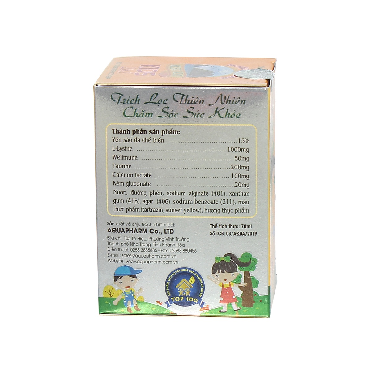 Nước yến sào Nest 100 Kids 2in1 70ml - hình 6