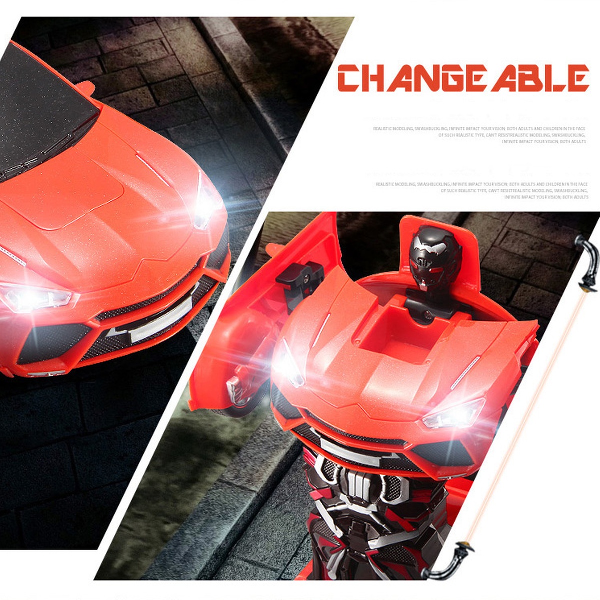 Ô tô biến hình robot Transformer NT652 - hình 9