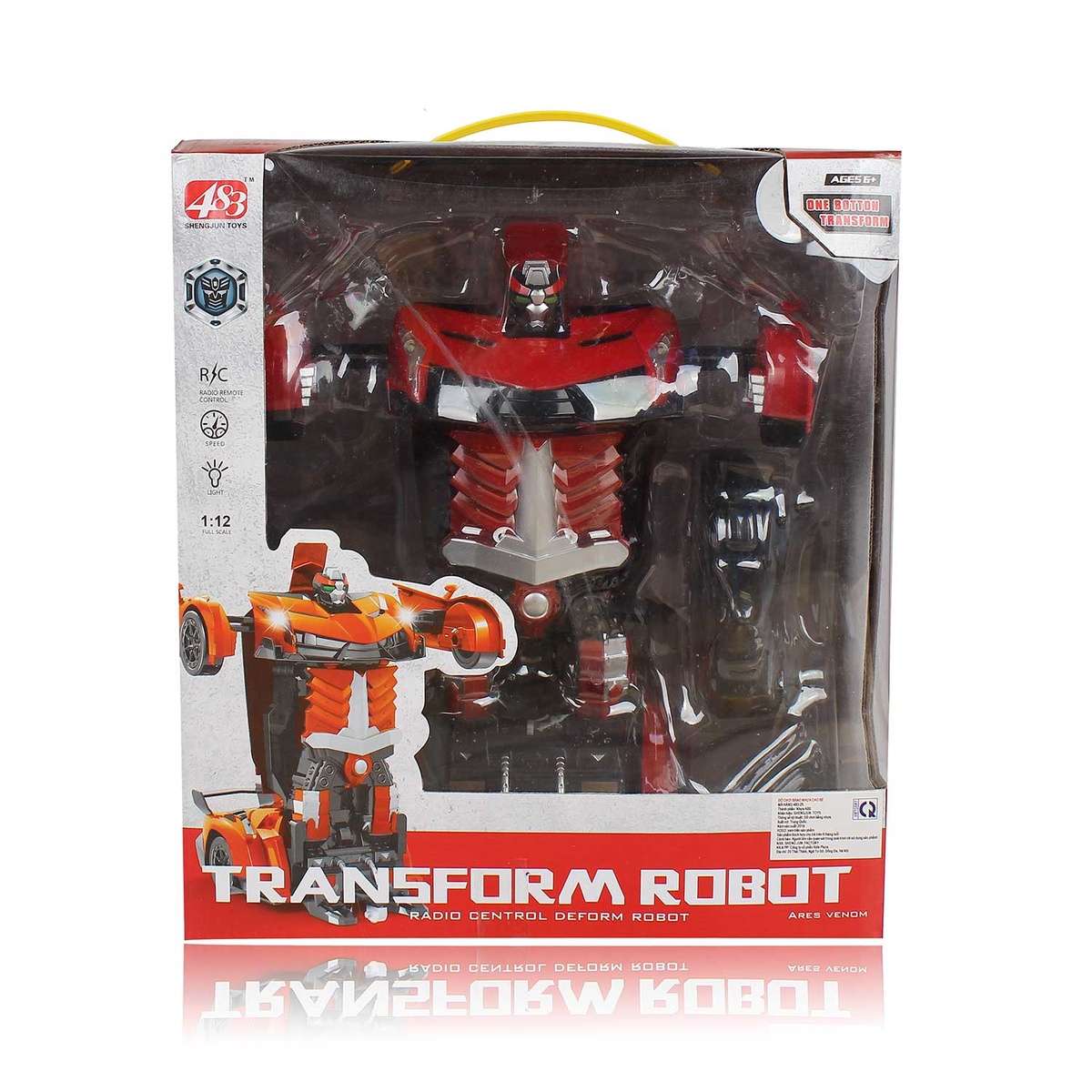 Ô tô biến hình robot Transformer CY.483-25 (Đỏ) - hình 17