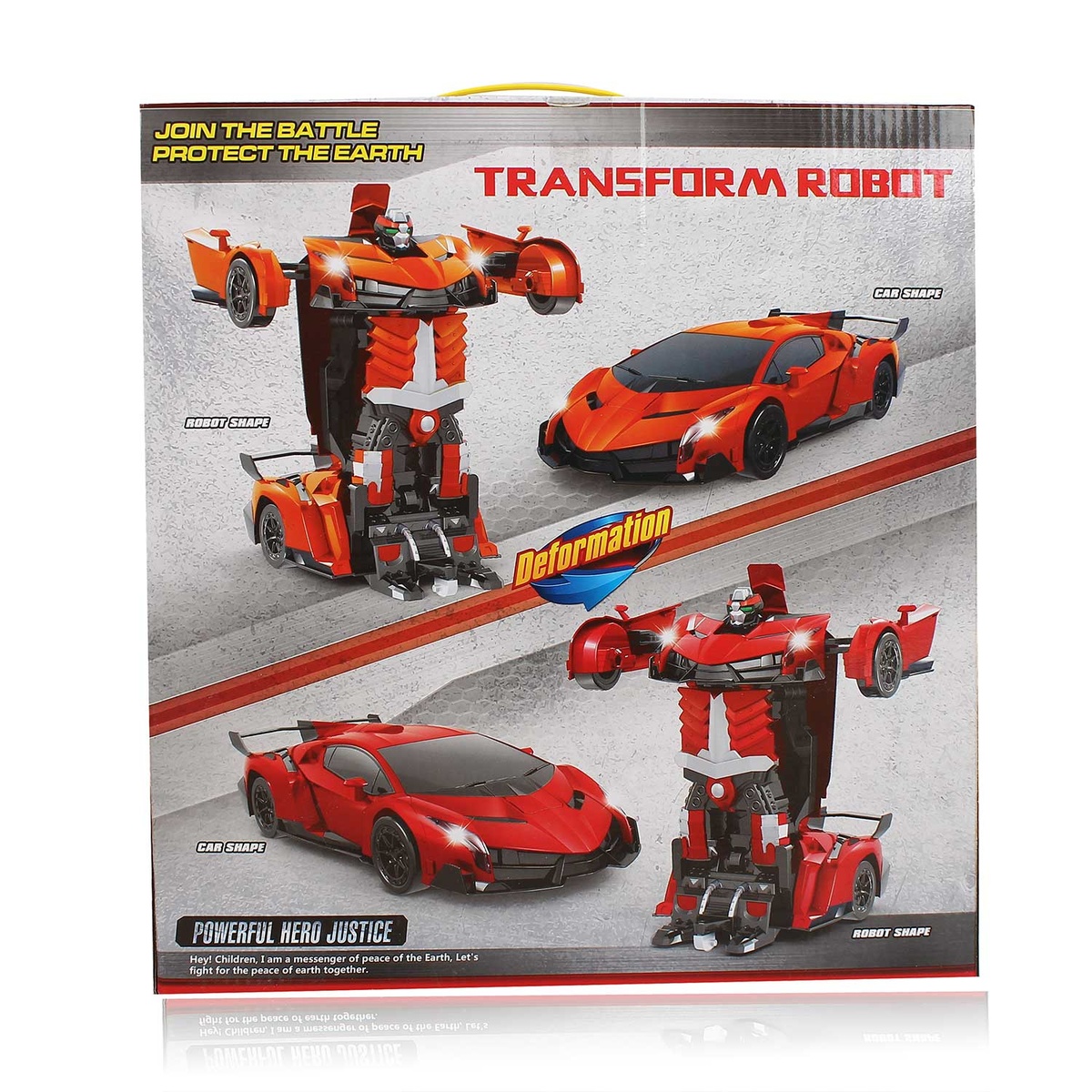 Ô tô biến hình robot Transformer CY.483-25 (Đỏ) - hình 16
