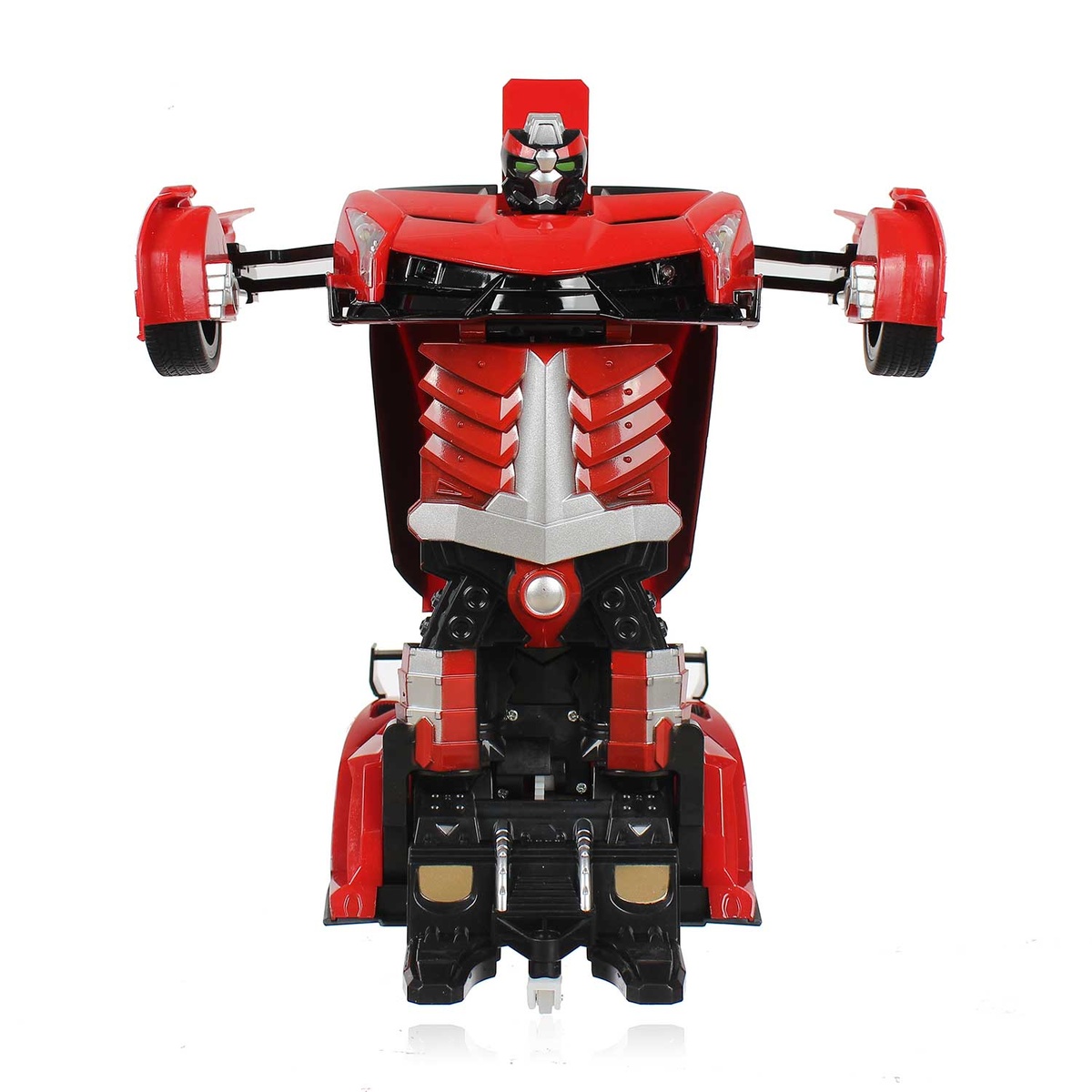 Ô tô biến hình robot Transformer CY.483-25 (Đỏ) - mặt trái