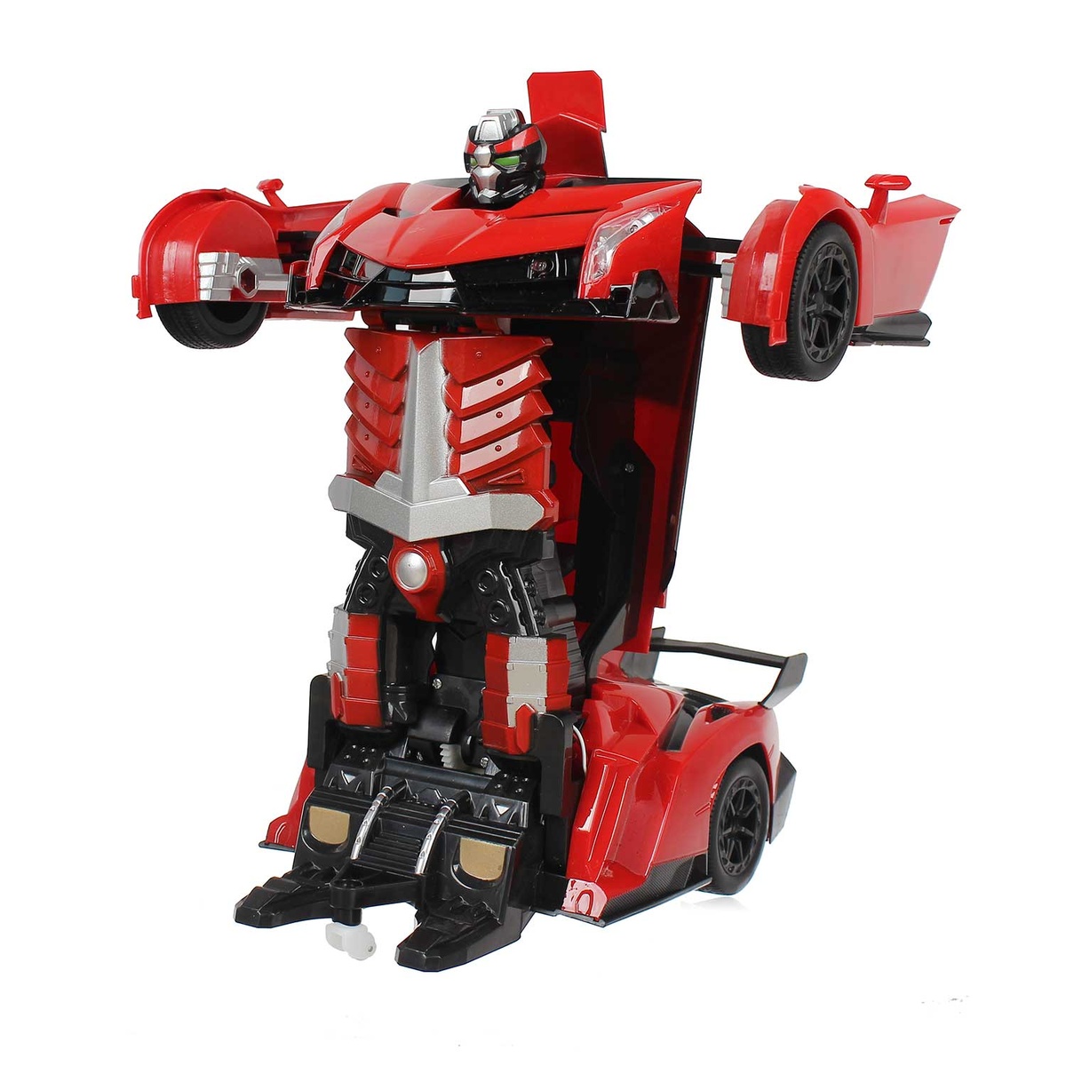 Ô tô biến hình robot Transformer CY.483-25 (Đỏ) - mặt sau