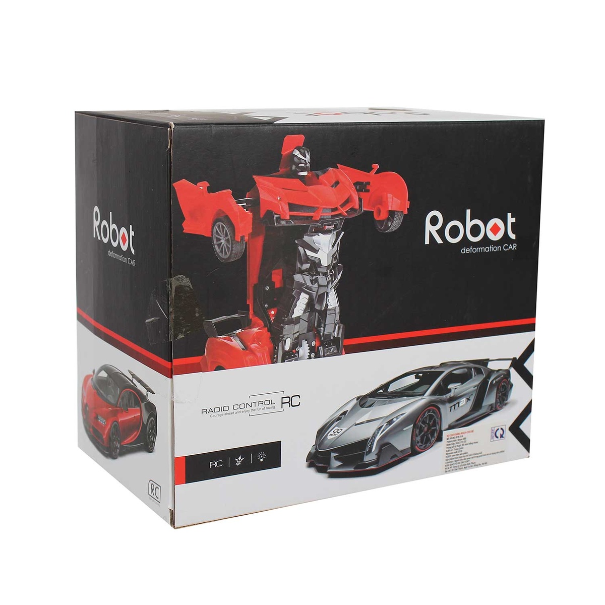Ô tô biến hình robot Transformer CY.616-51A (Vàng) - mặt phải
