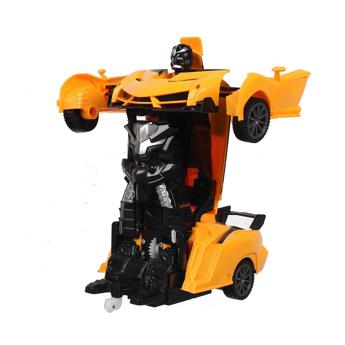 Ô tô biến hình robot Transformer CY.616-51A (Vàng) - mặt sau