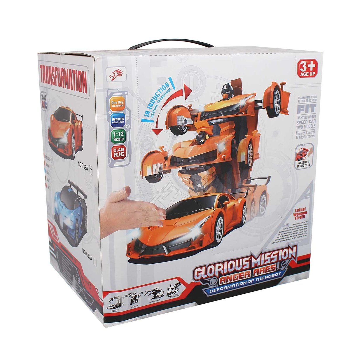 Ô tô biến hình robot Transformer CY.789A (Cam) - hình 11