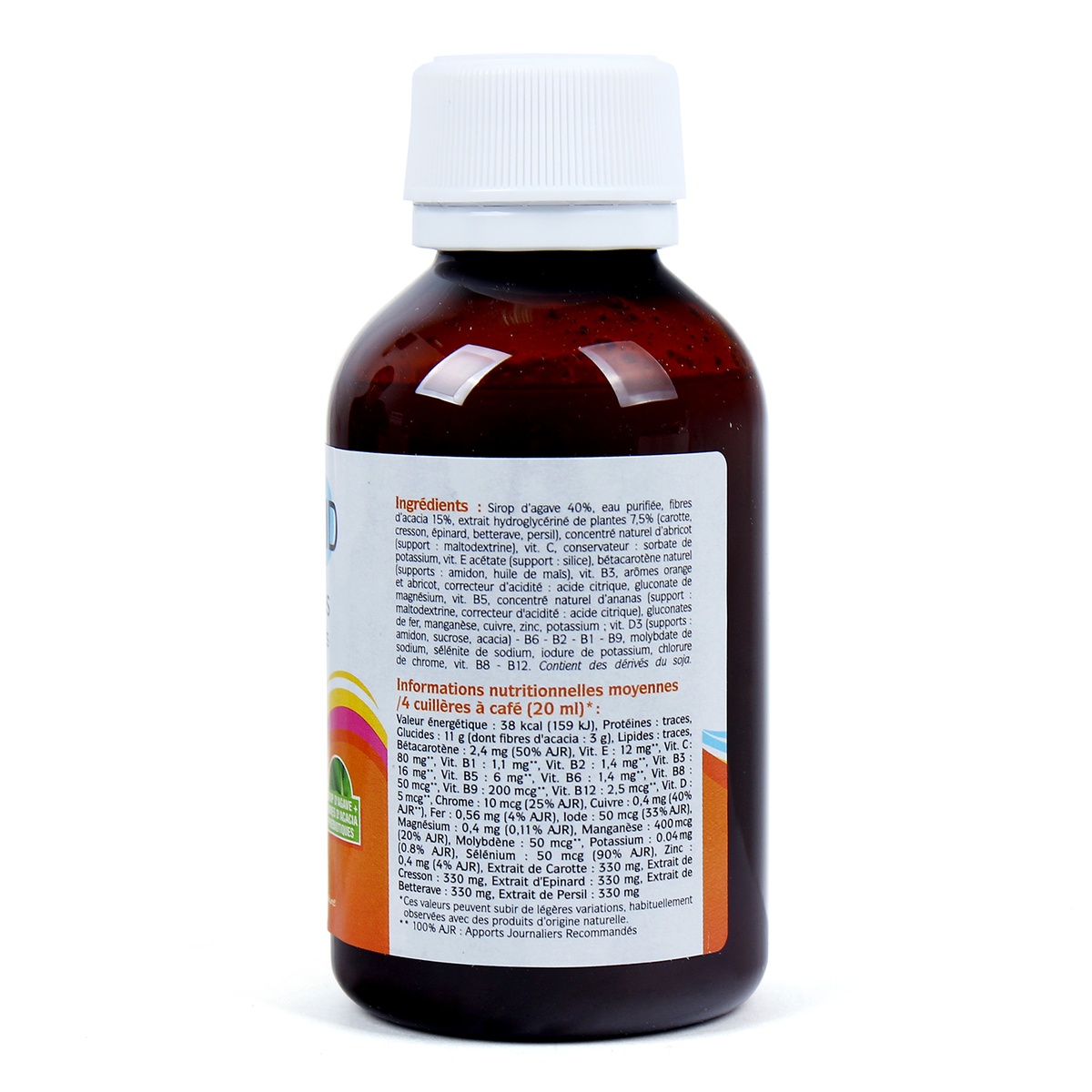 Thực phẩm bảo vệ sức khỏe PediaKid 22 Vitamin 125 ml - mặt sau
