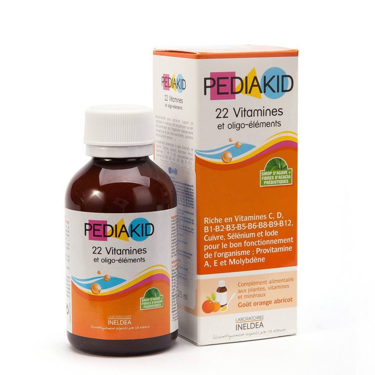 Thực phẩm bảo vệ sức khỏe PediaKid 22 Vitamin 125 ml - mặt trái