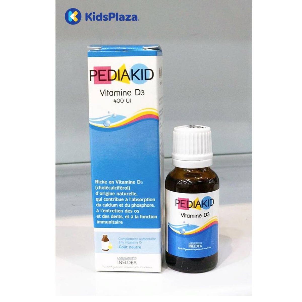 Thực phẩm bảo vệ sức khỏe Vitamin D3 Pediakid - mặt sau