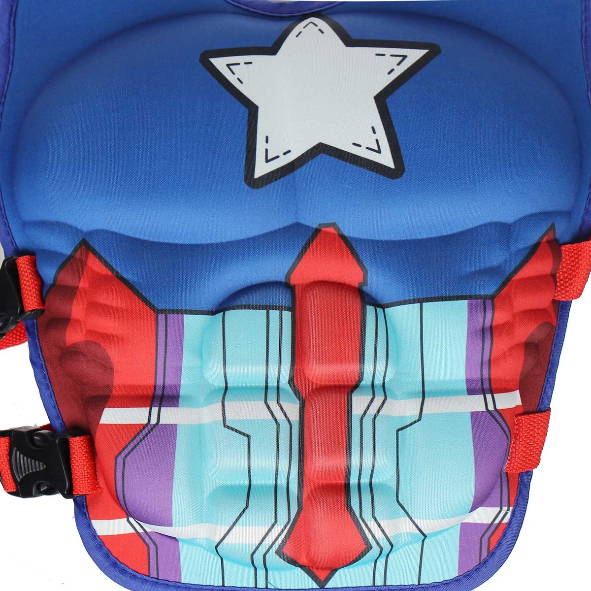 Áo phao bơi cho bé trai hình Captain America HTkids - mặt sau