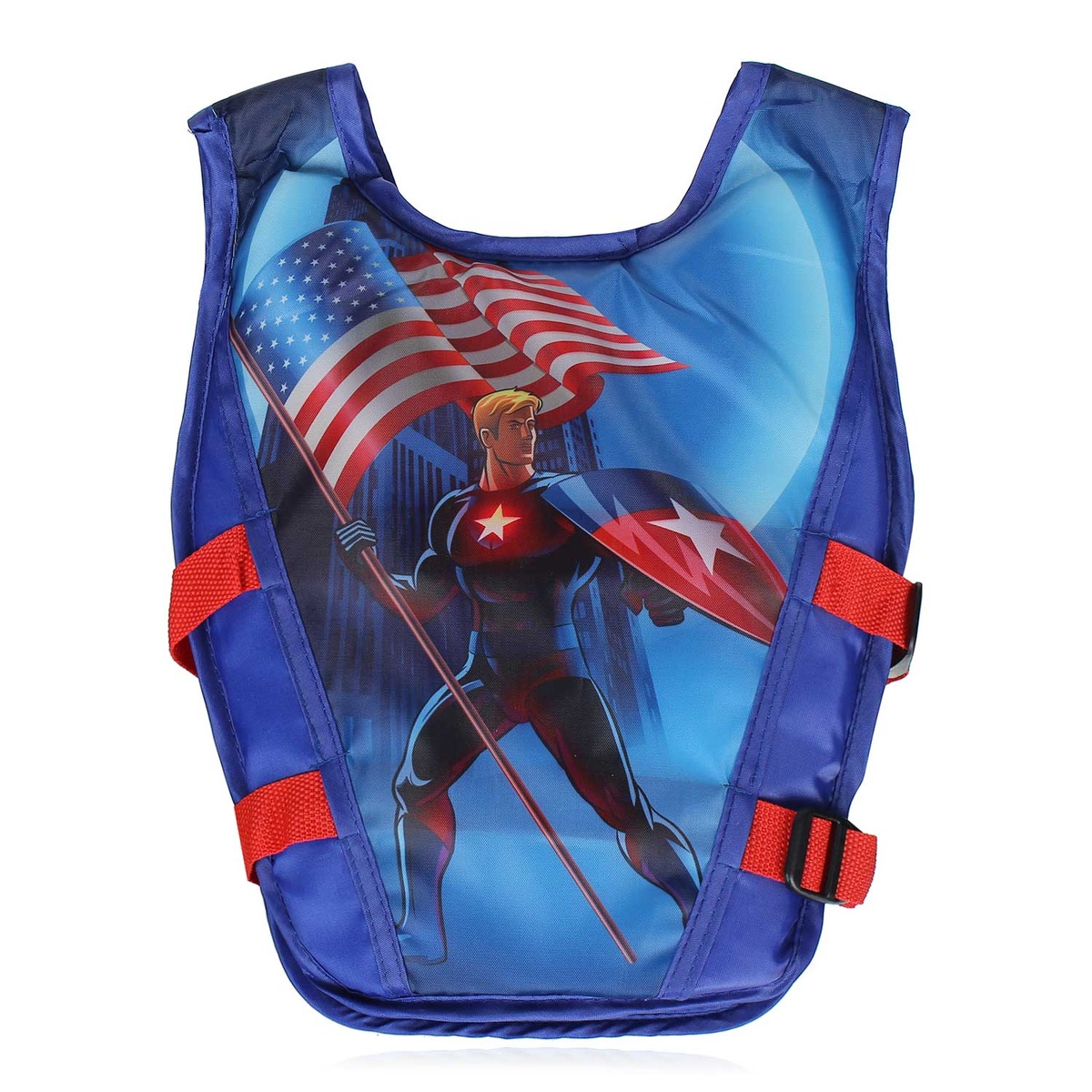 Áo phao bơi cho bé trai hình Captain America HTkids - mặt trái