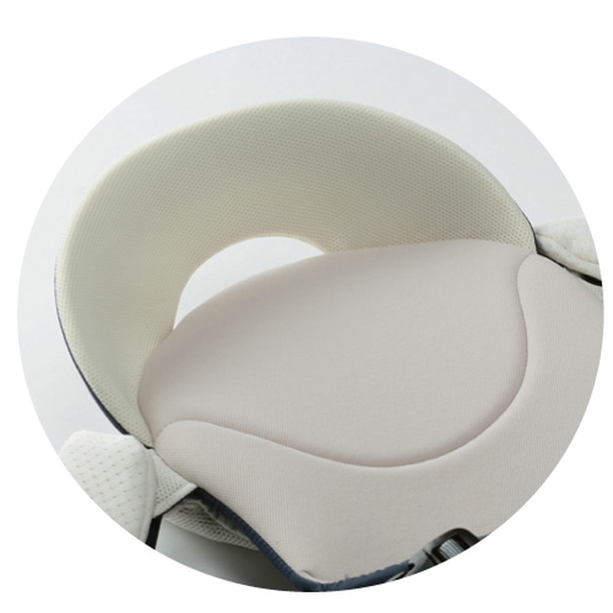 Địu Combi 4 tư thế Premium breezing màu xanh - mặt sau