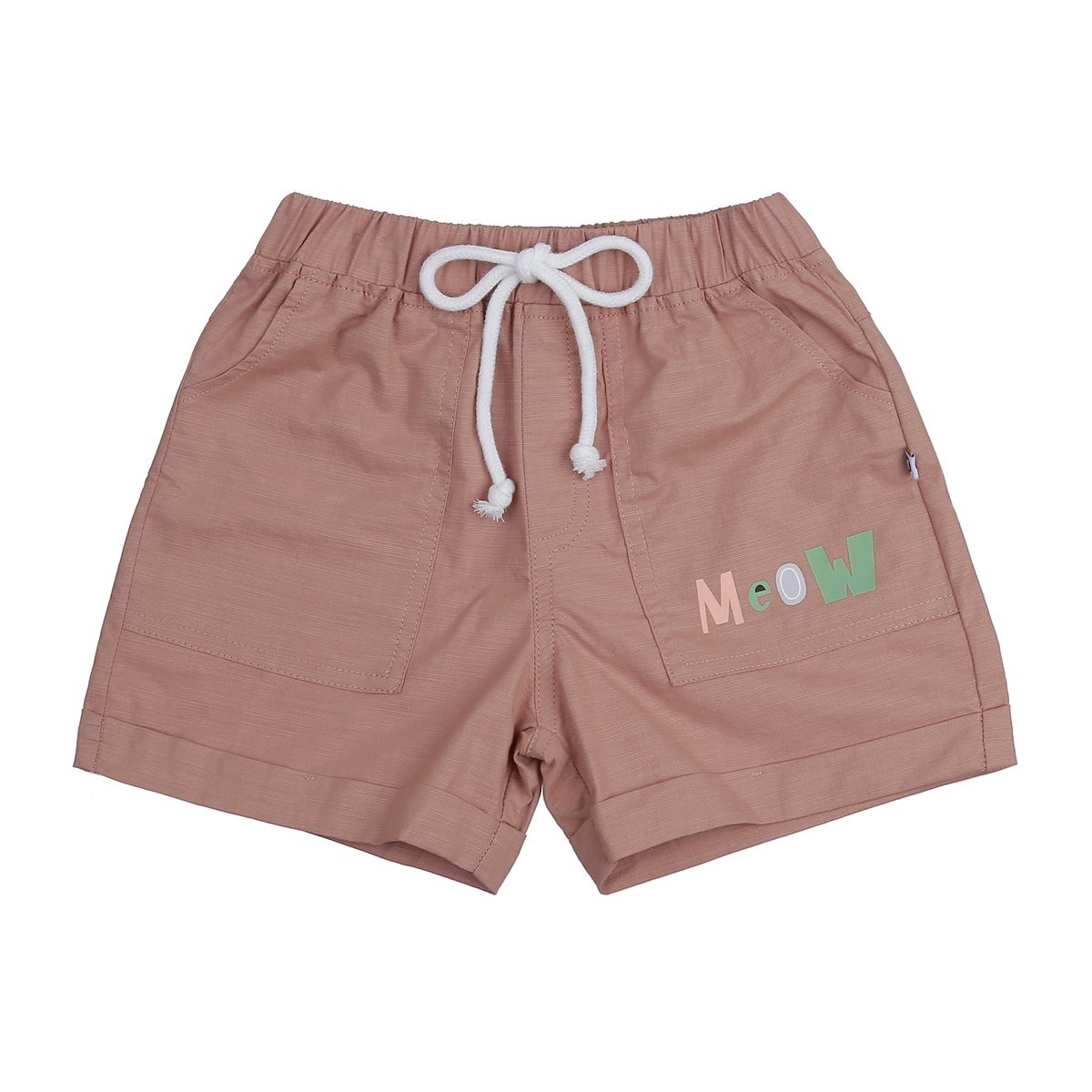 Quần bé trai KidsPlaza túi hộp in MEOW HN23H (Nâu)