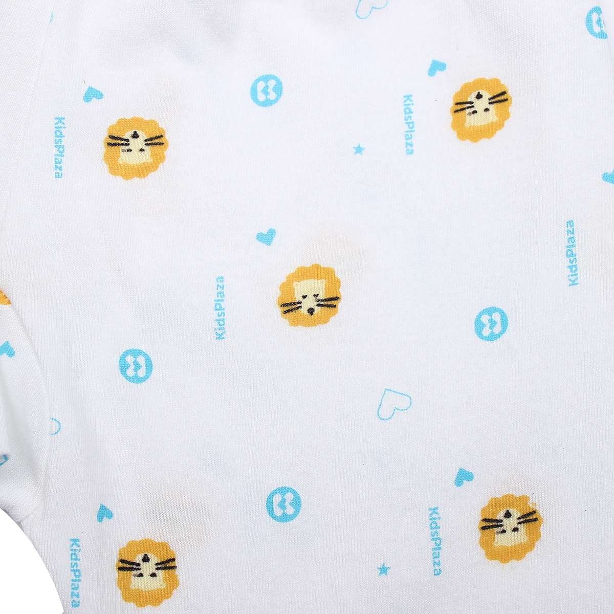 Quần dài sơ sinh cho bé Kidsplaza in hình sư tử (trắng cam) 18-24M - mặt trái