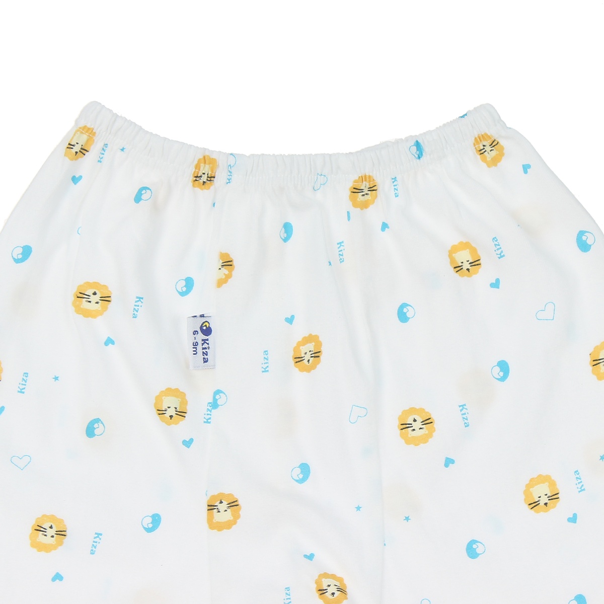 Quần dài sơ sinh Kiza in sư tử (Trắng Cam) 3-6M - mặt phải