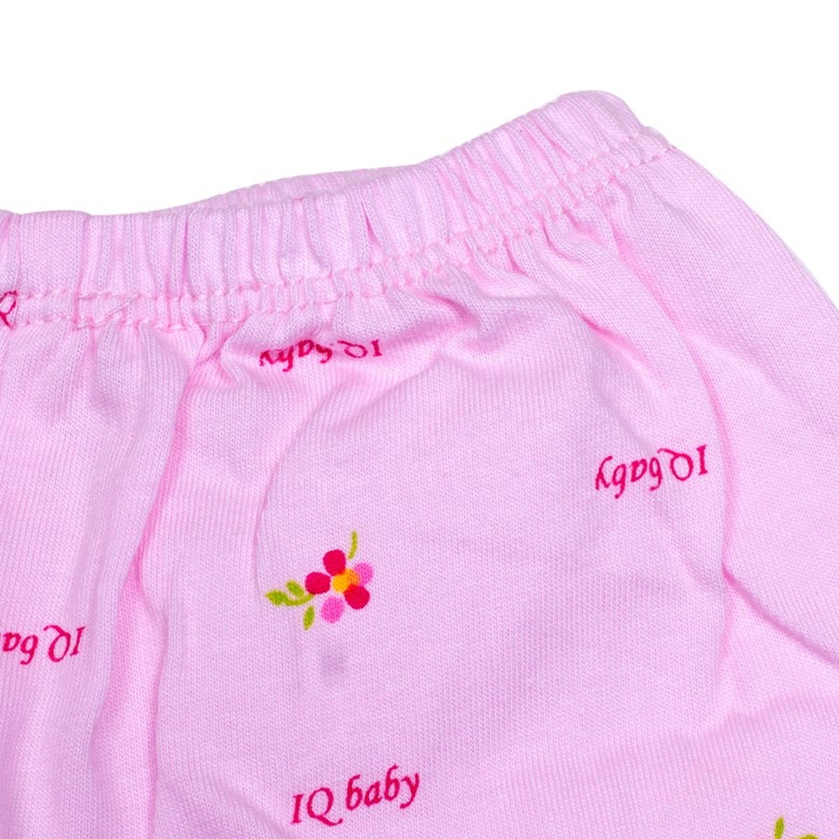 Quần sơ sinh bé gái IQ Baby (Hồng phấn) - mặt trái