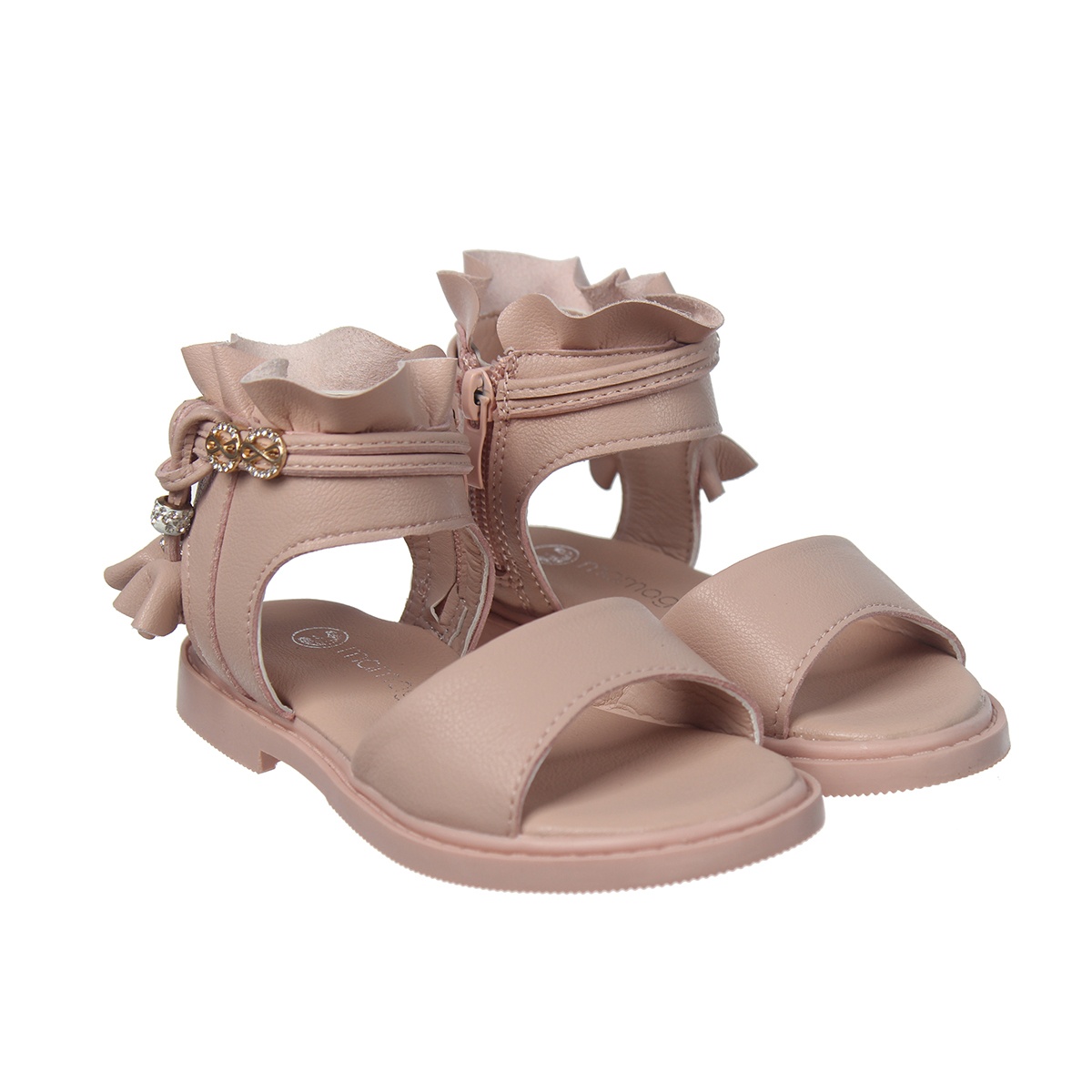 SANDAL bé gái Mamago cổ cao AC20 size 27 (Hồng) - góc nghiêng