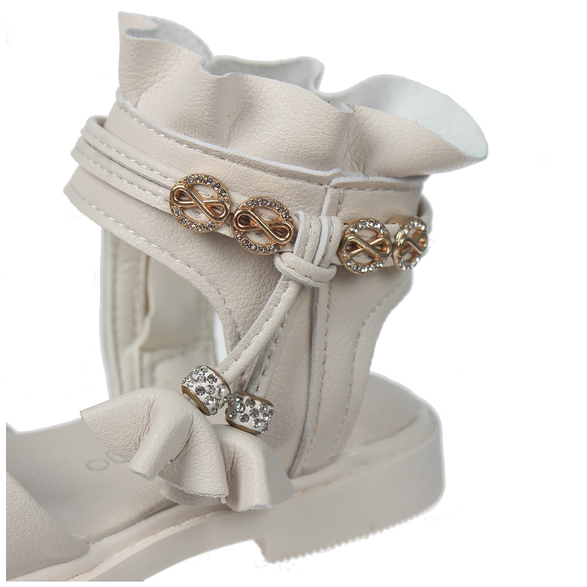 SANDAL bé gái Mamago cổ cao AC20 size 29 (Trắng) - mặt sau