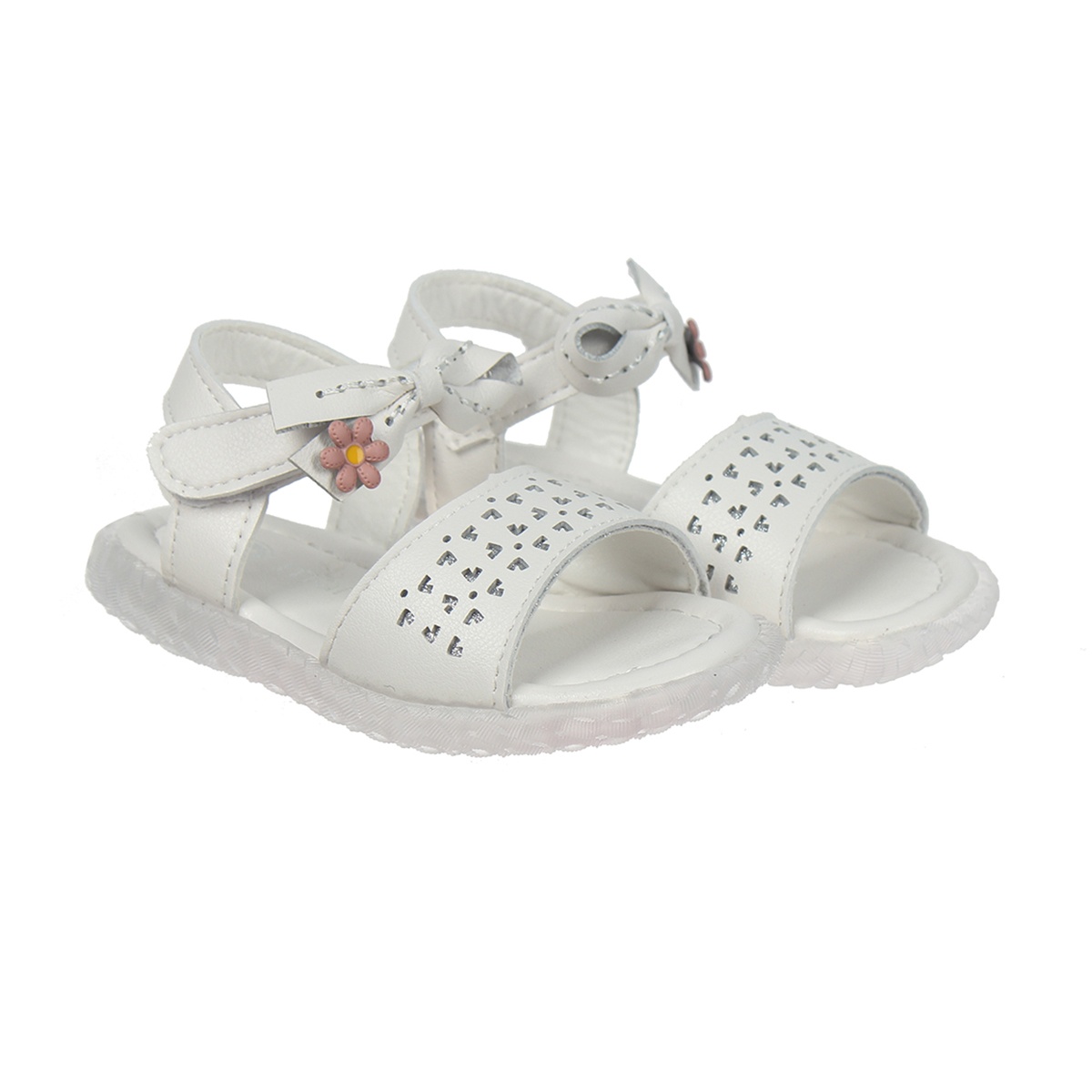 Sandal bé gái Mamago thắt nơ AC20 (Trắng) size 24 - mặt trước
