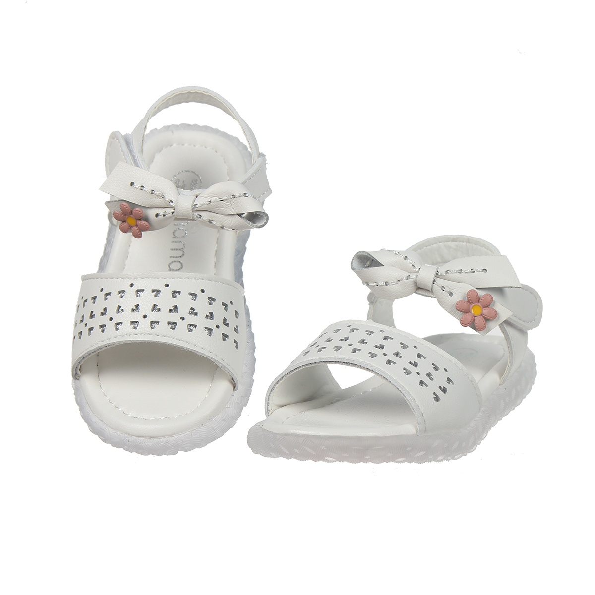 Sandal bé gái Mamago thắt nơ AC20 (Trắng) size 23 - hình 6