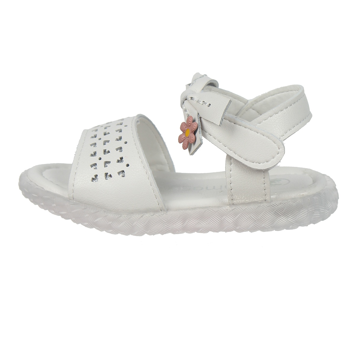 Sandal bé gái Mamago thắt nơ AC20 (Trắng) size 24 - góc nghiêng