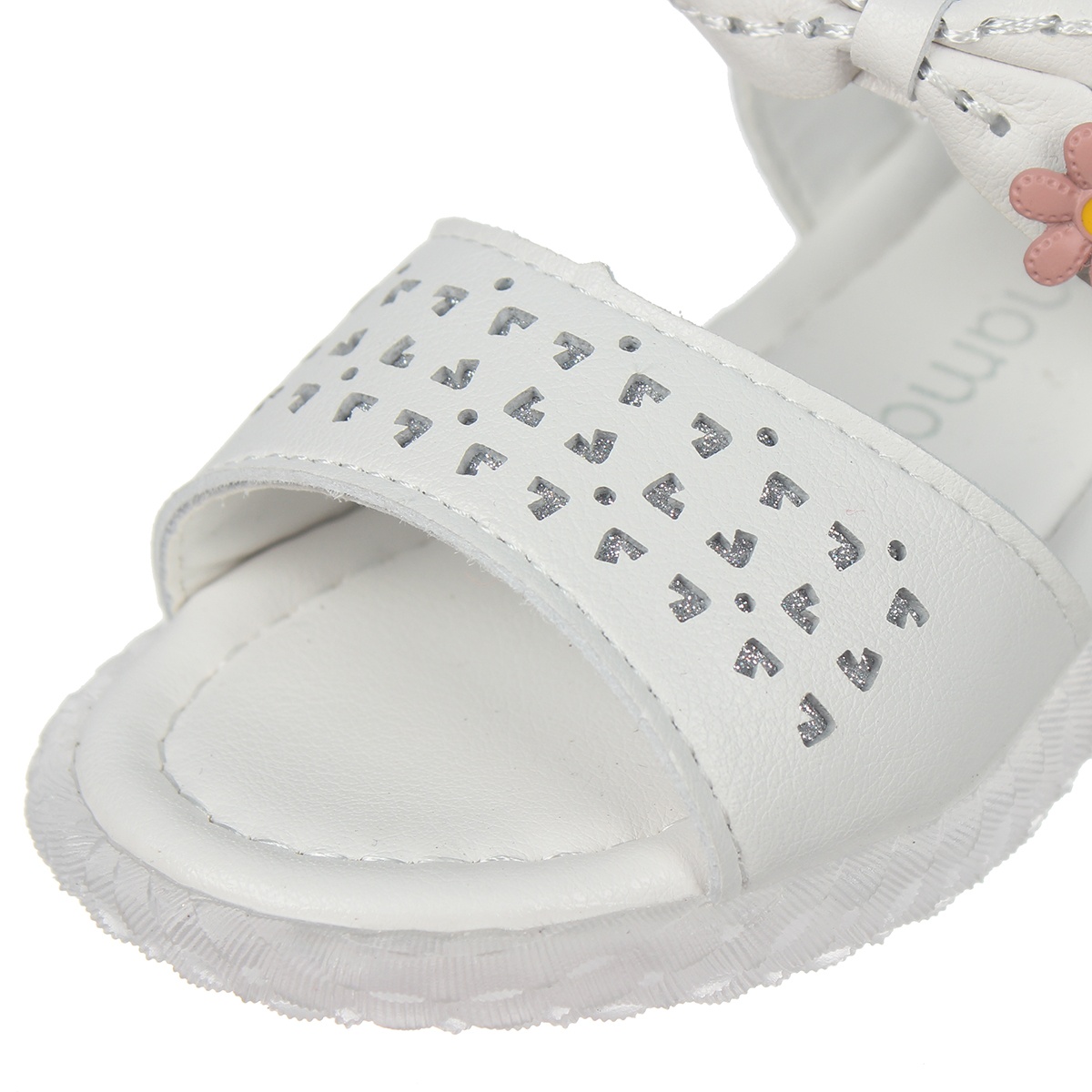 Sandal bé gái Mamago thắt nơ AC20 (Trắng) size 24 - mặt trái